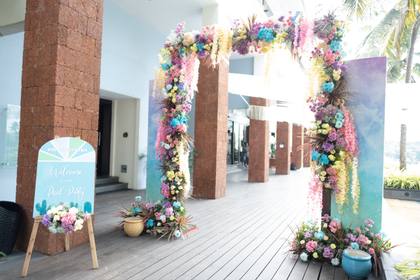 Gate / Entrance — Pool Party decor — Alila Diwa Goa